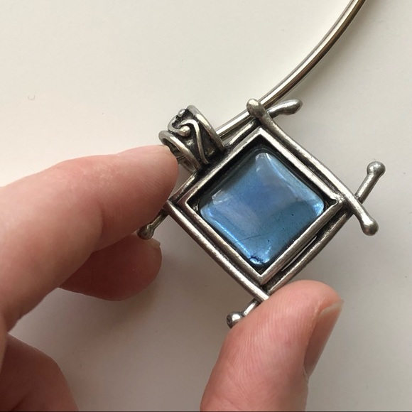 Christine Phillippe unique choker necklace pewter - Picture 4 of 5